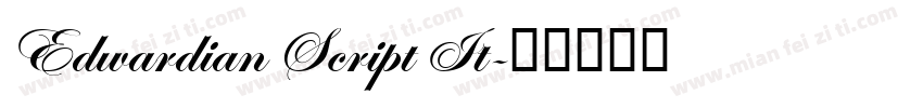 Edwardian Script It字体转换